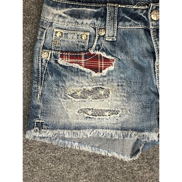 Miss Me Women's Jean Shorts Signature Short Size 26 With Stains - Picture 12 of 16